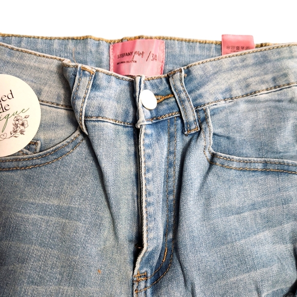 Stefany High Rise Destructed Skinny Women Jeans - Light Blue - Picture 3 of 5